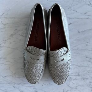 Robert Zur Petra Driving Loafers | True Silver | Size 9 AA